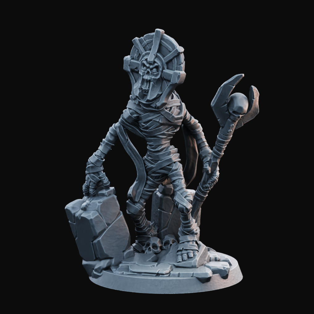 Undead Mummy 2 - Resin Printed Miniature - Legion of the Dead