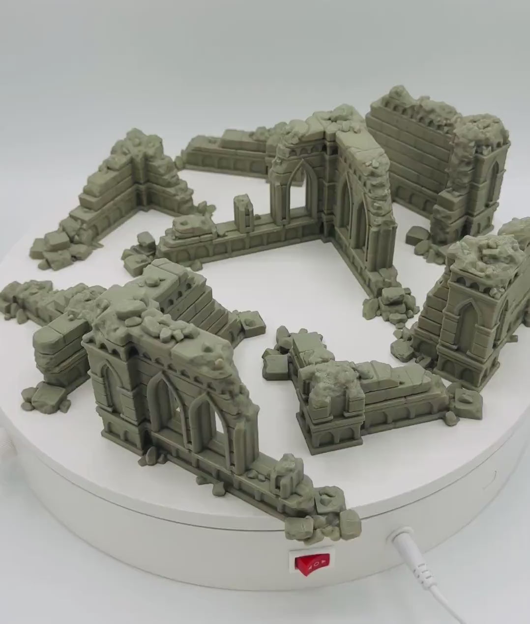 Blackthorn Ruins 3 / Forbidden Prints Fantasy Ruins /  RPG and Wargame 3d Printed Tabletop Terrain / Licensed Printer