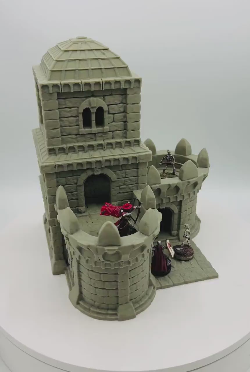 Barracks / Kingdom of Tor Ithilas /  RPG and Wargame 3d Printed Tabletop Terrain / Licensed Printer