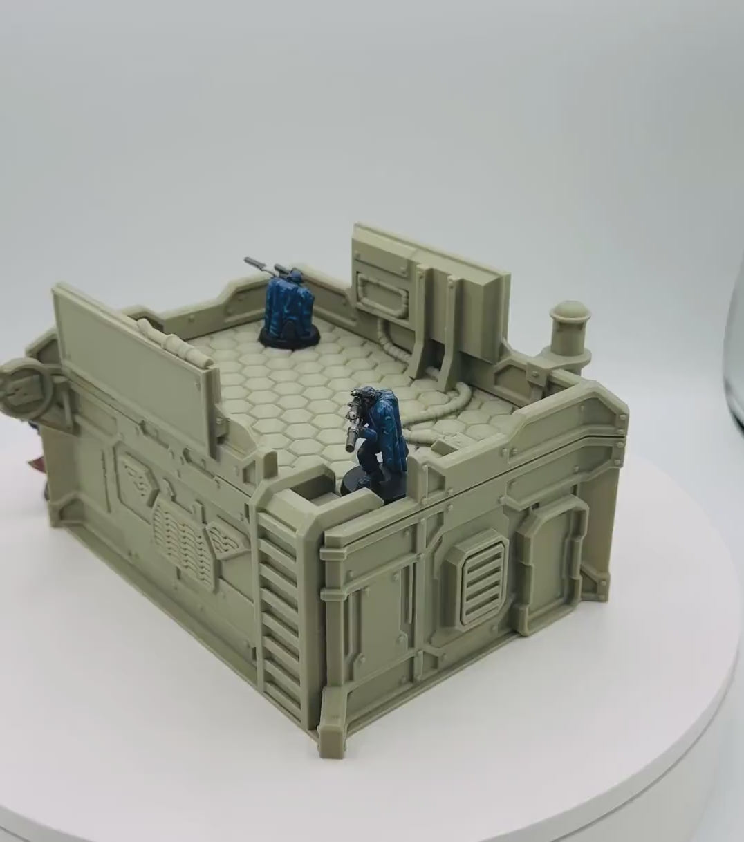 Cilos City Building 4 / Txarli Factory /  SW Legion / 40k / Infinity / Sci-Fi 3d Printed Tabletop Terrain /