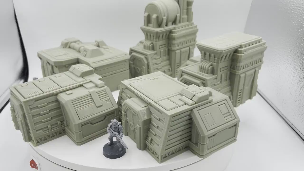 Outpost 21 - Control Station / Forbidden Prints /  RPG and Wargame 3d Printed Tabletop Terrain / Licensed Printer