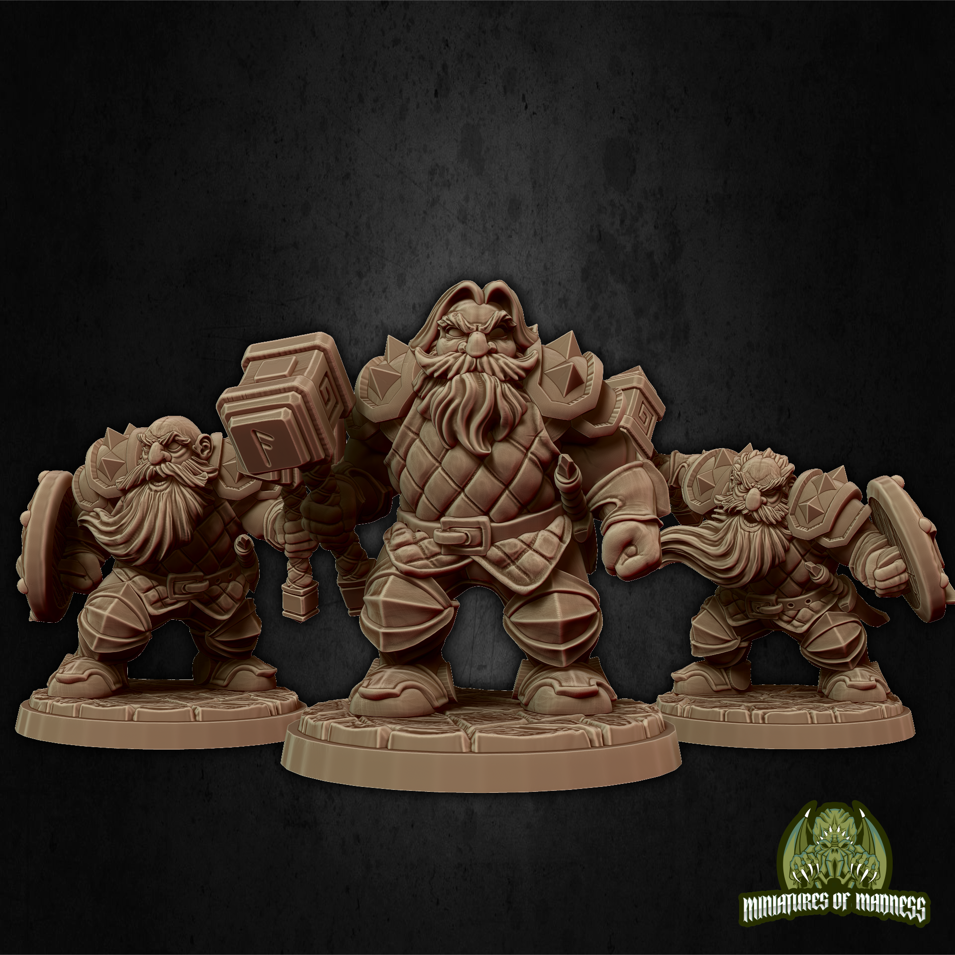 Soldier Set 1 - Resin Printed Miniature - Hold My Dwarf