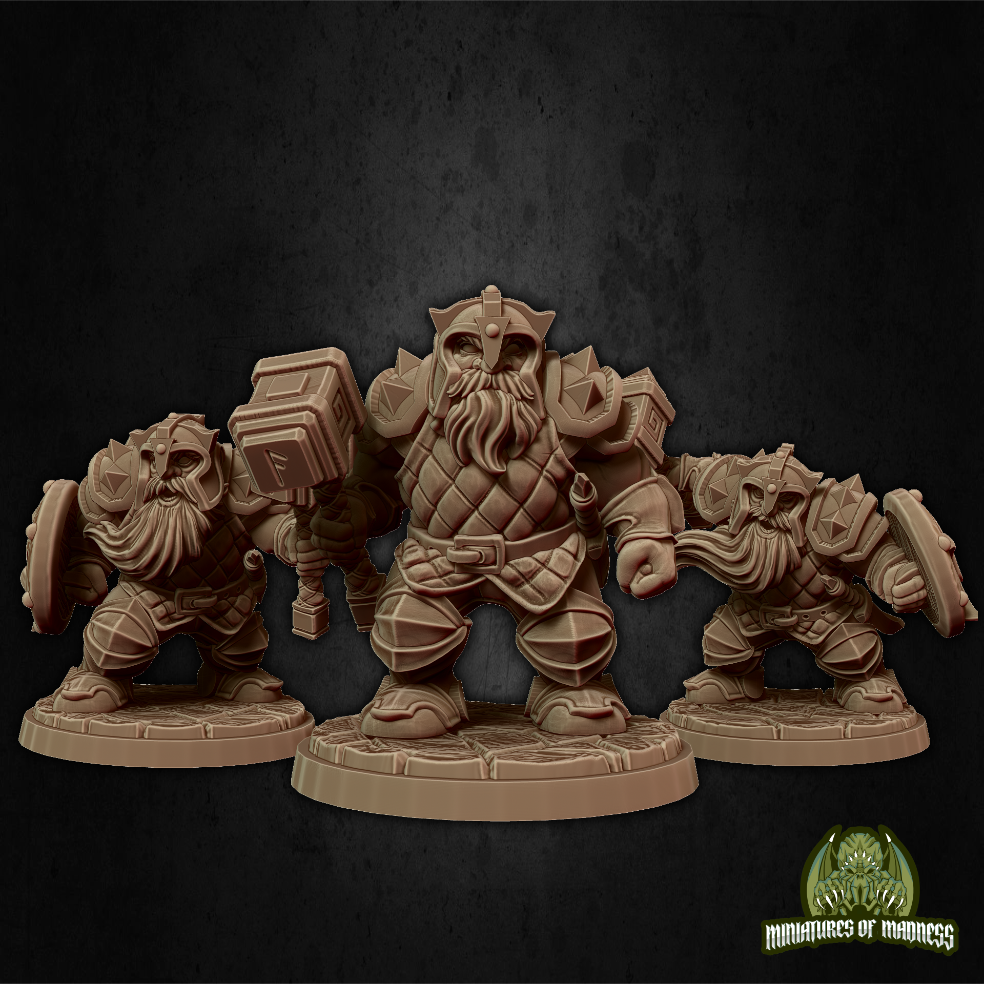 Soldier Set 1 - Resin Printed Miniature - Hold My Dwarf