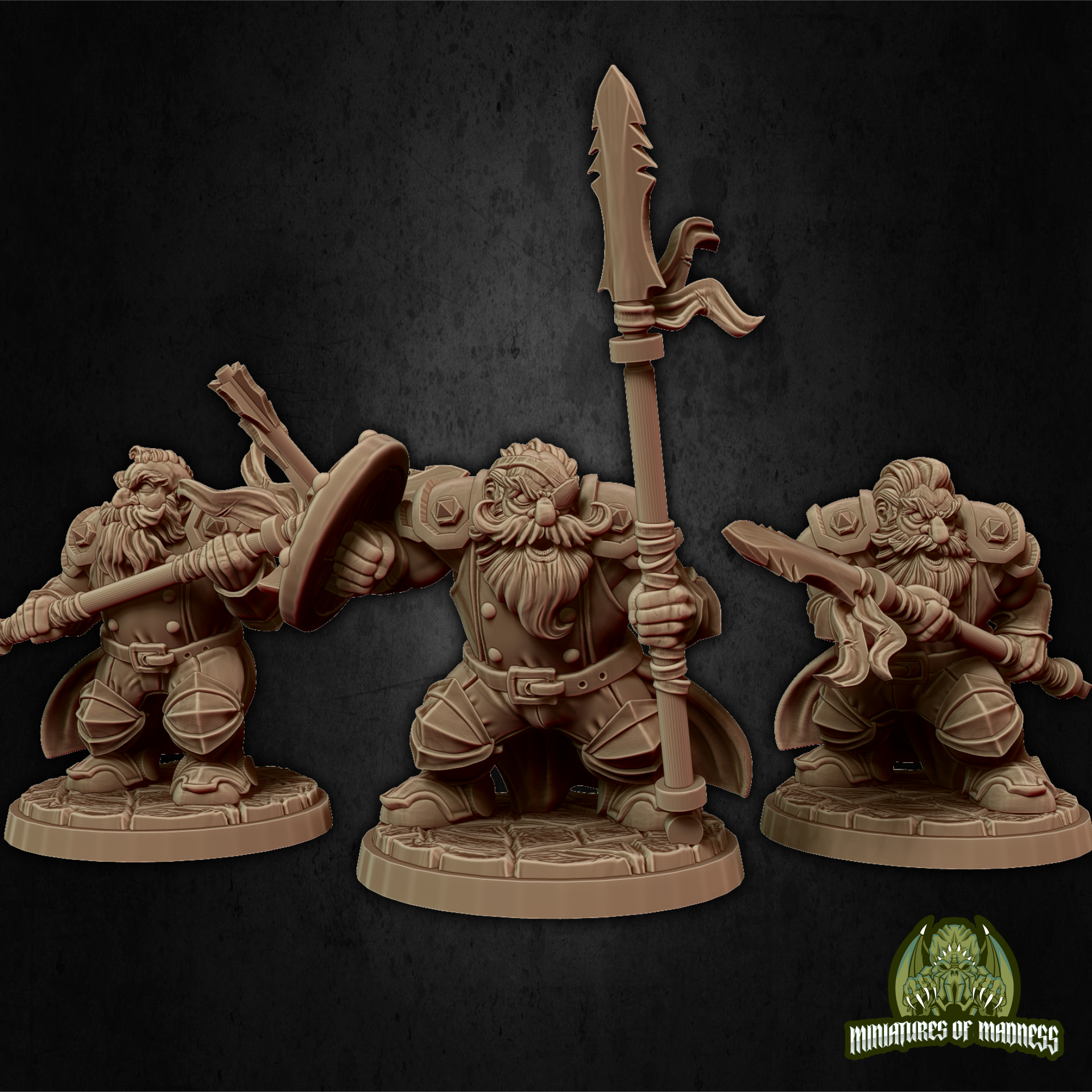 Soldier Set 2 - Resin Printed Miniature - Hold My Dwarf