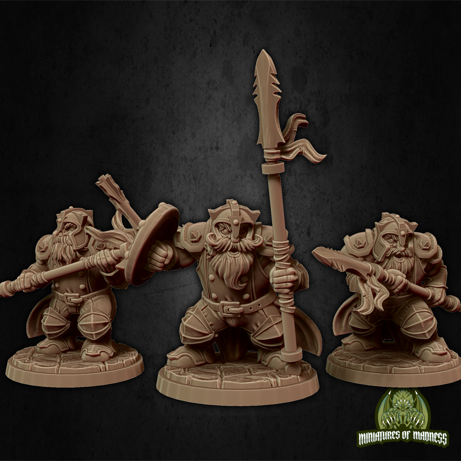 Soldier Set 2 - Resin Printed Miniature - Hold My Dwarf