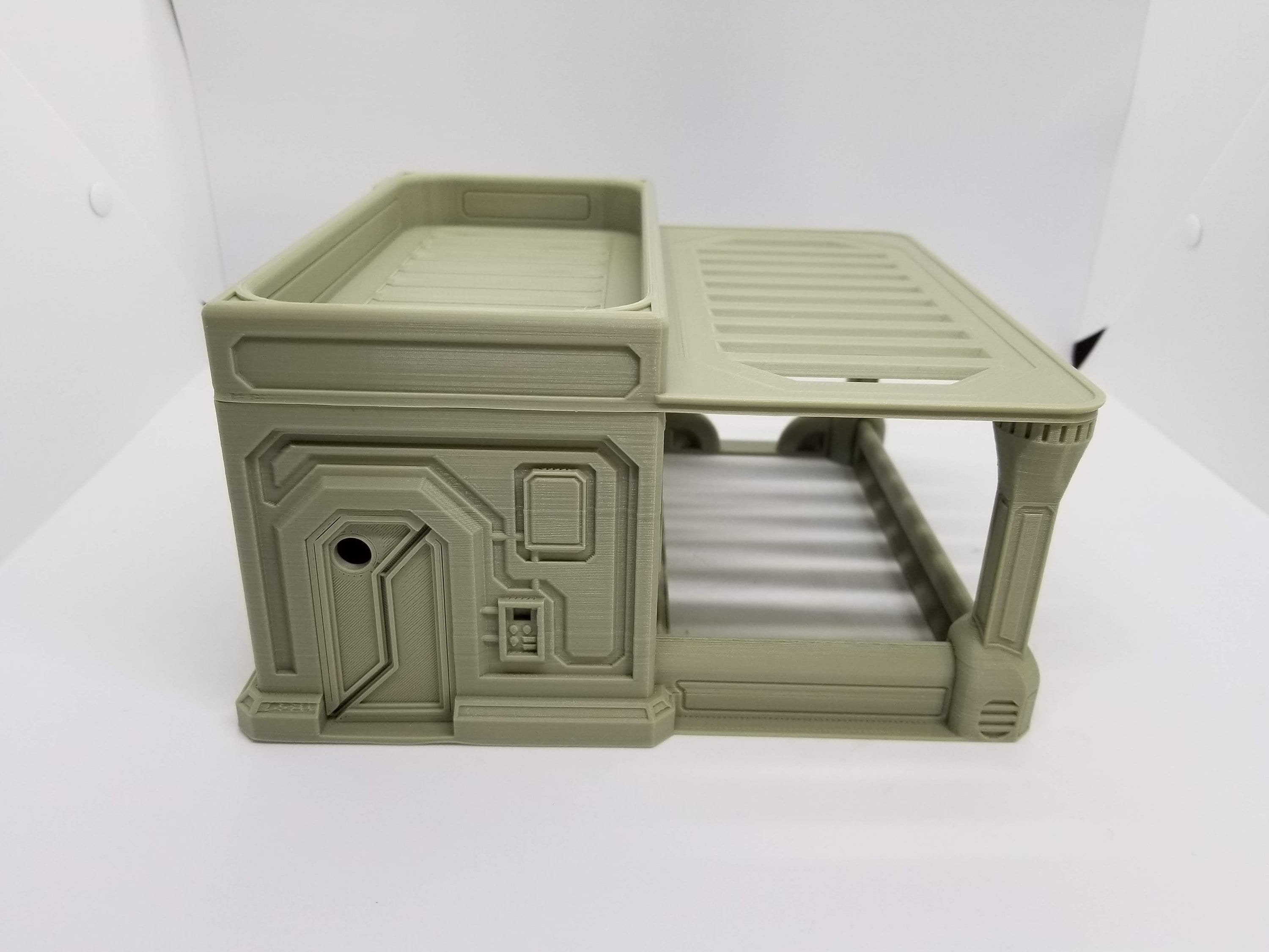3d Printed Sci-Fi Cafe w/Canopy / Imperial Terrain Licensed On-Line Printer / Print to Order