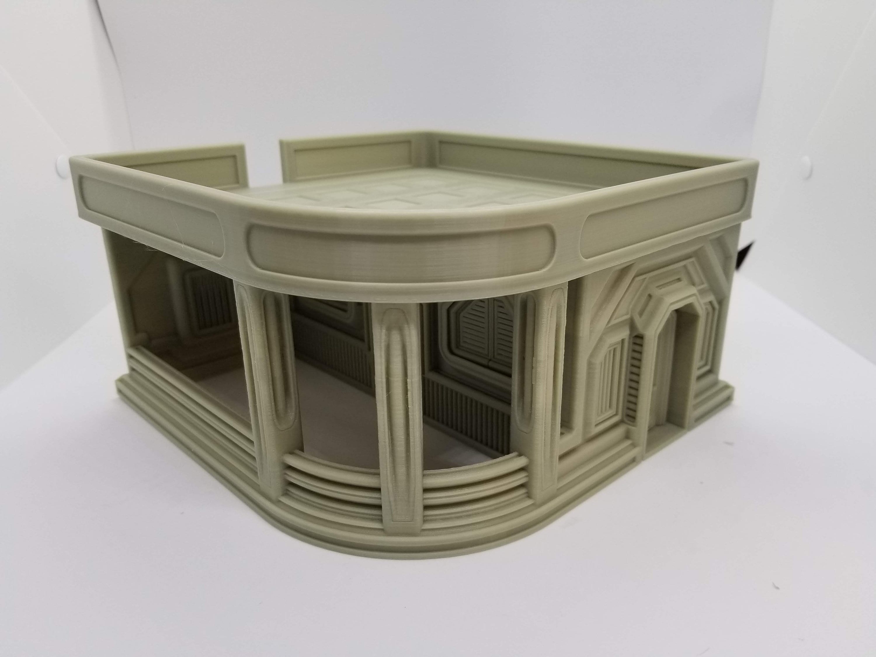3d Printed Sci-Fi Corner Cafe w/Canopy / Imperial Terrain Licensed On-Line Printer / Print to Order