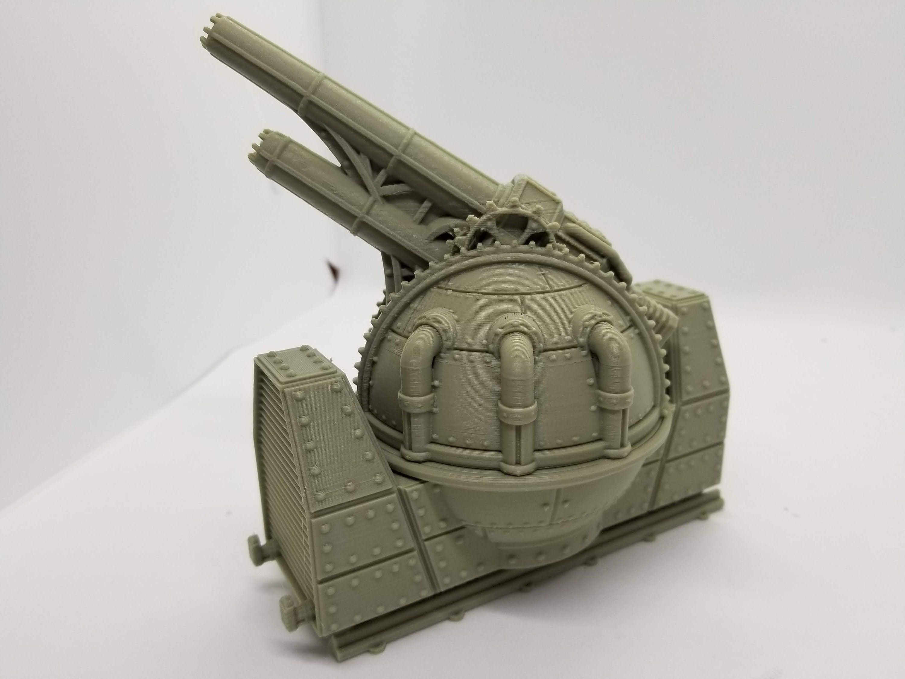Sci-Fi Train Orbital Gun Add-On/ 28mm Wargaming Terrain / Warlayer /Print to Order / 3d Printed/Licensed Printer