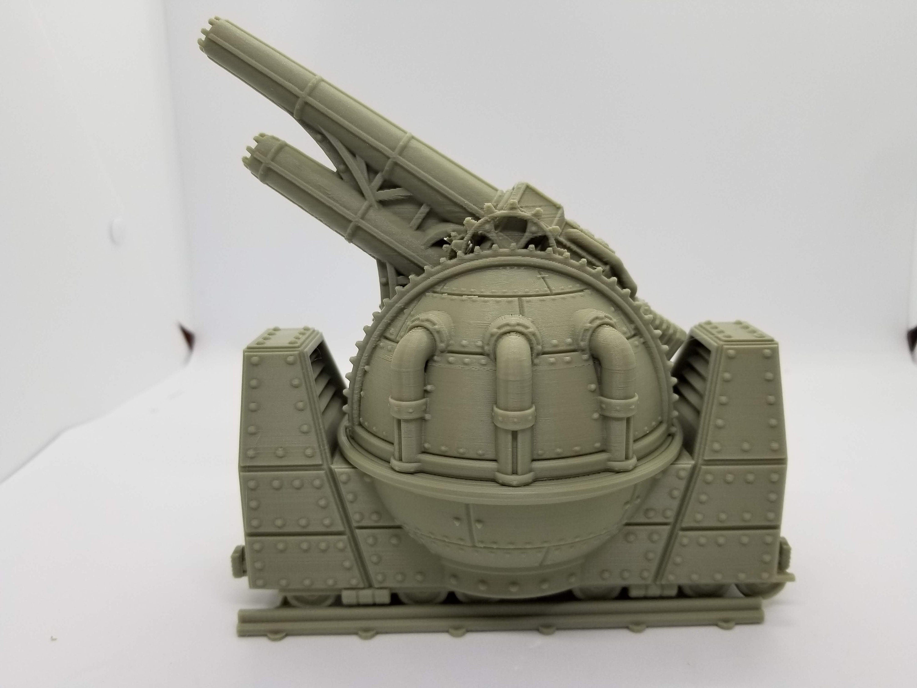 Sci-Fi Train Orbital Gun Add-On/ 28mm Wargaming Terrain / Warlayer /Print to Order / 3d Printed/Licensed Printer