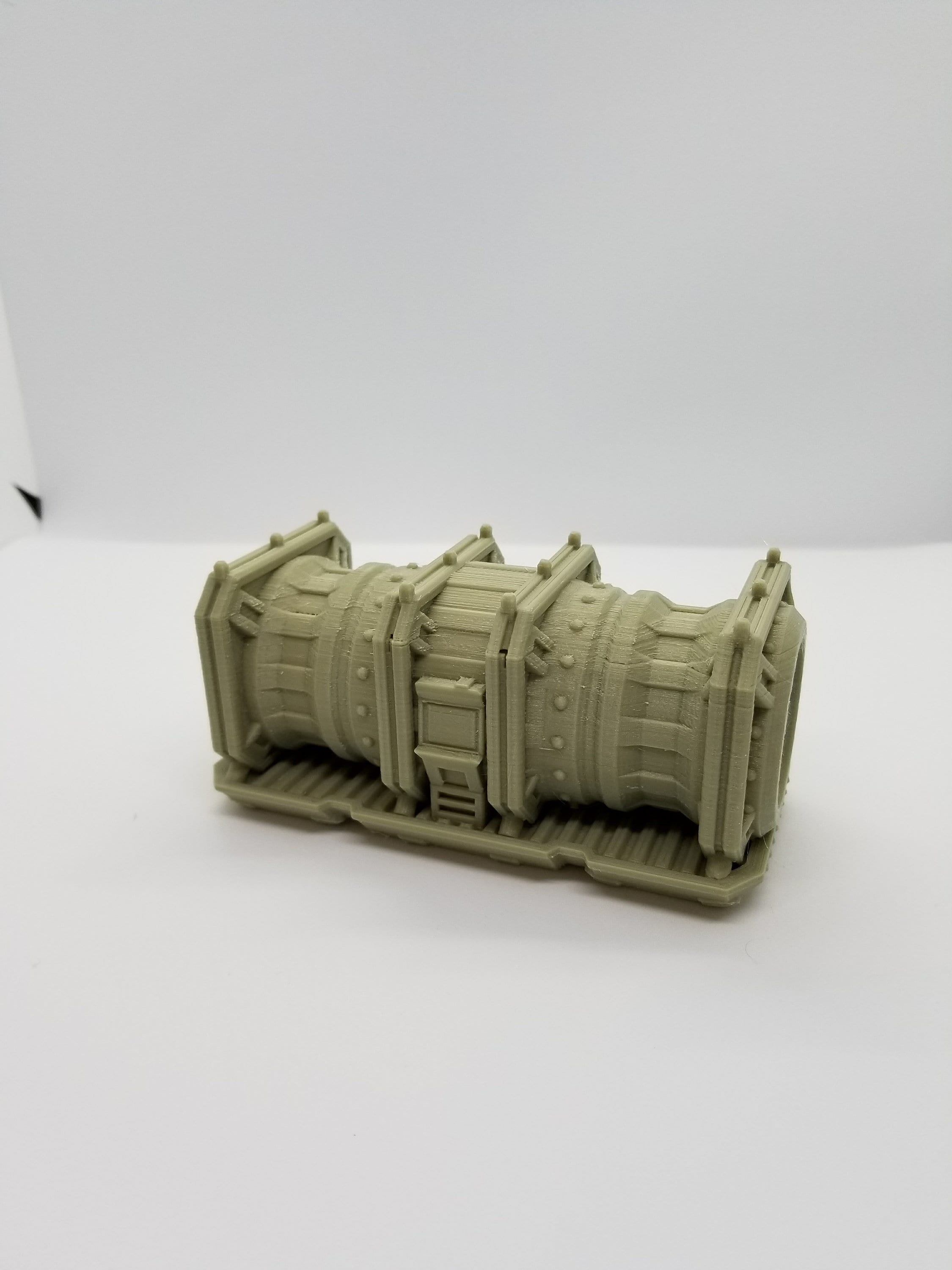 Warlayer / 3d Printed Sci-Fi Reactor Crate / 28mm Wargaming Terrain