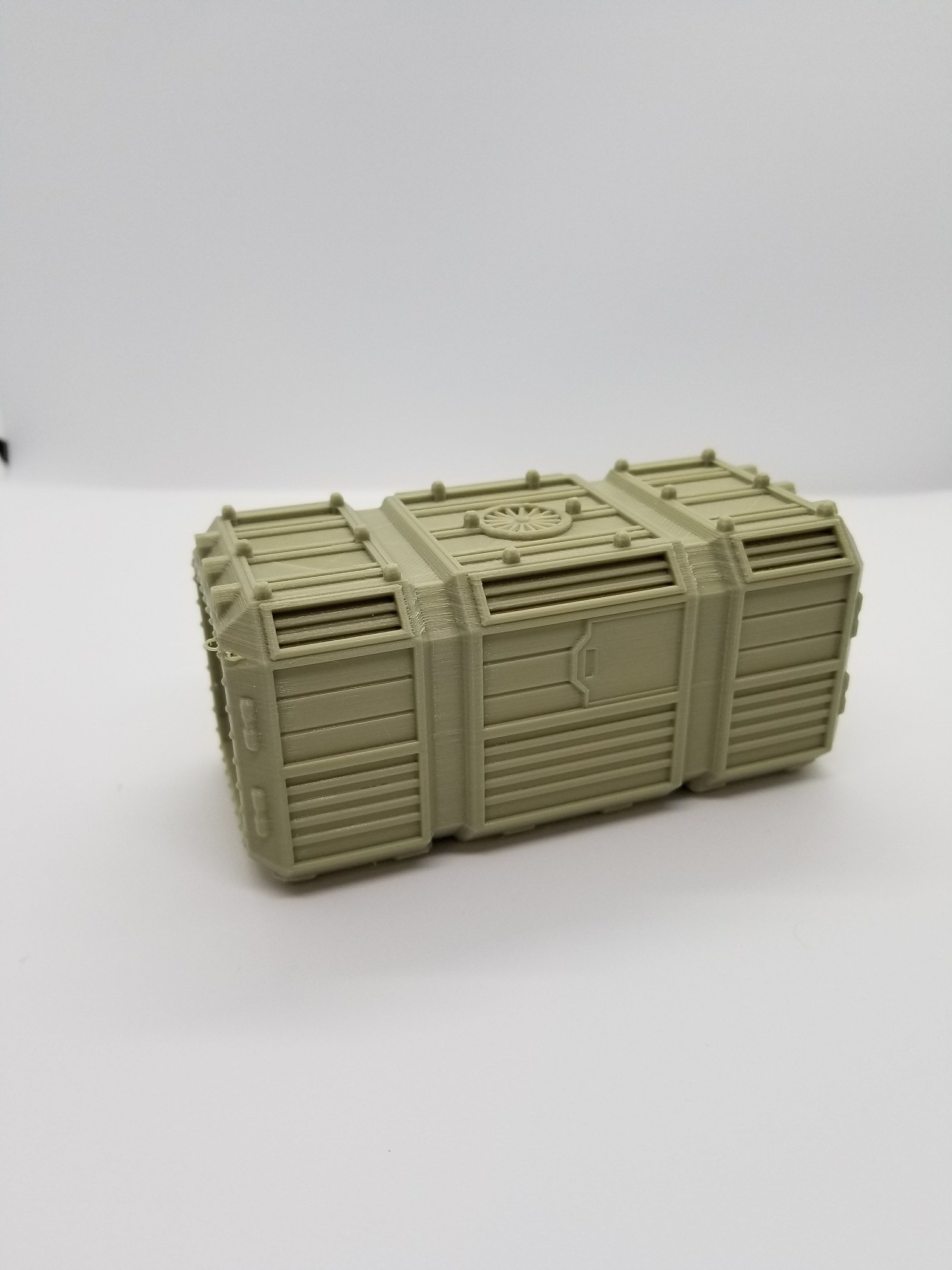Warlayer / 3d Printed Sci-Fi Standard Crate / 28mm Wargaming Terrain / Print to Order / Licensed Printer