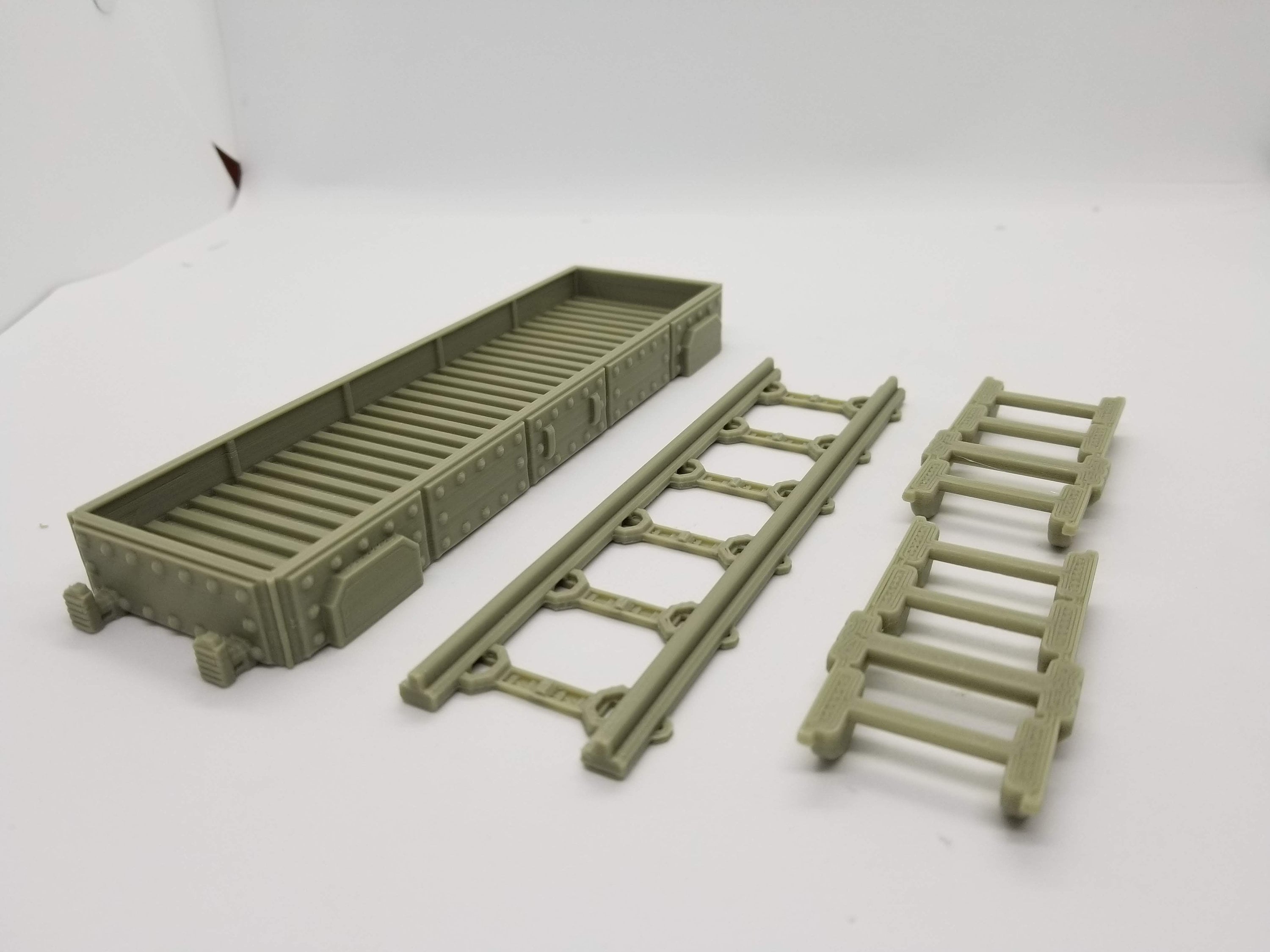 Sci-Fi Train Empty Bed Car Add-On/ 28mm Wargaming Terrain / Warlayer /Print to Order / 3d Printed/Licensed Printer