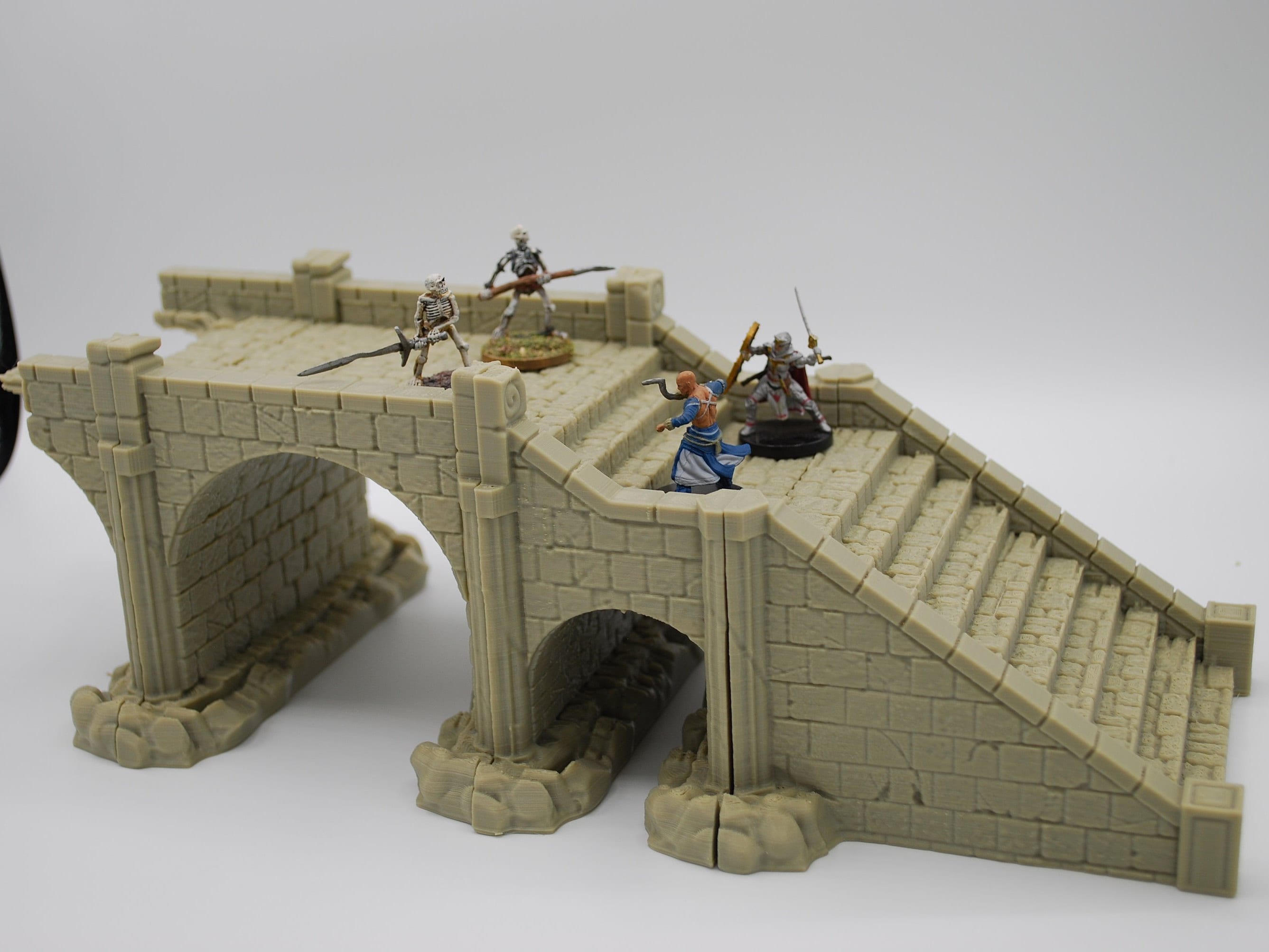 Stormguard - Ruined Bridge / 28mm Wargame / RPG 3d Printed Tabletop Terrain / RPG / Frostgrave / Age of Sigmar /