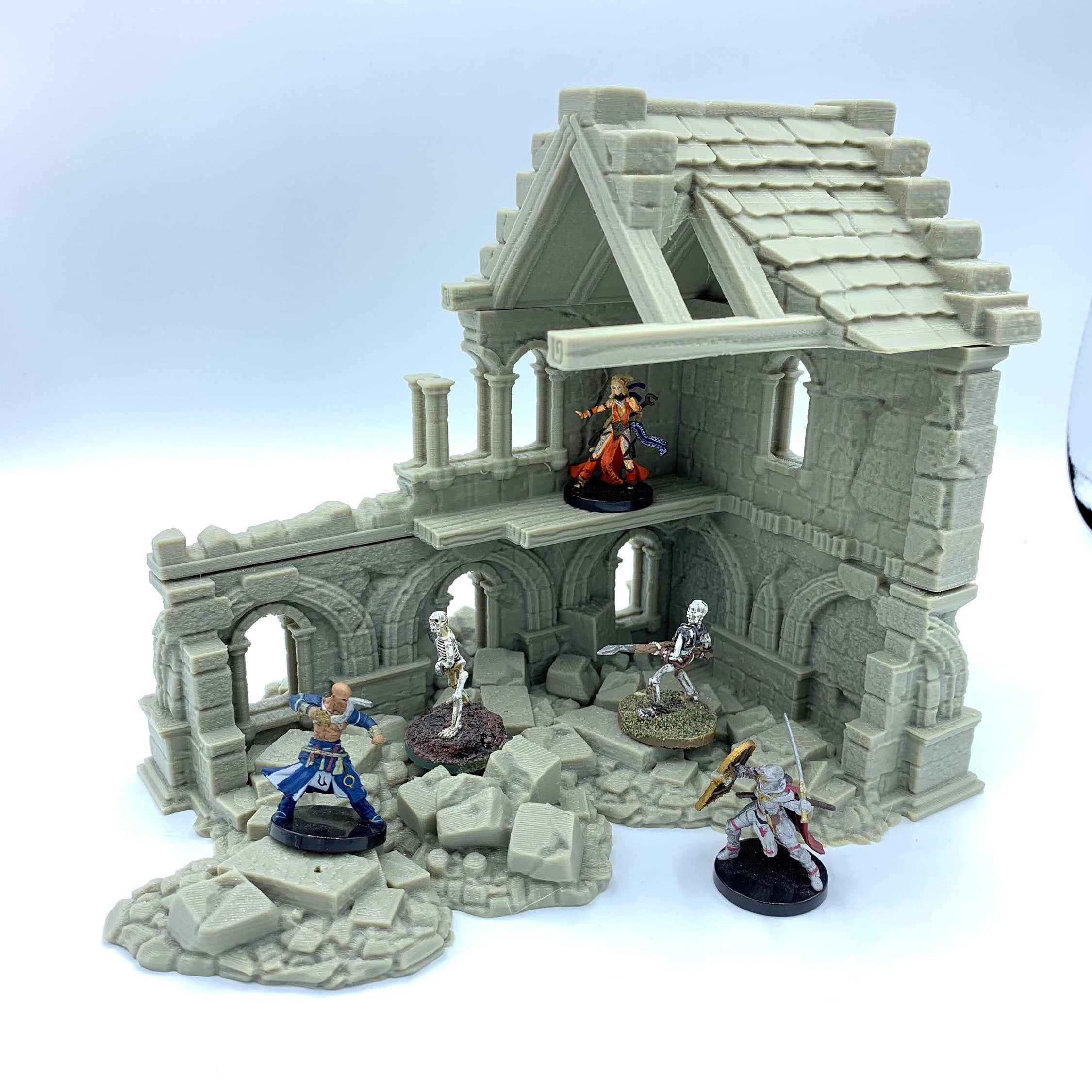 Stormguard - Ruined House 1 / 28mm Wargame / RPG 3d Printed Tabletop Wargaming Terrain