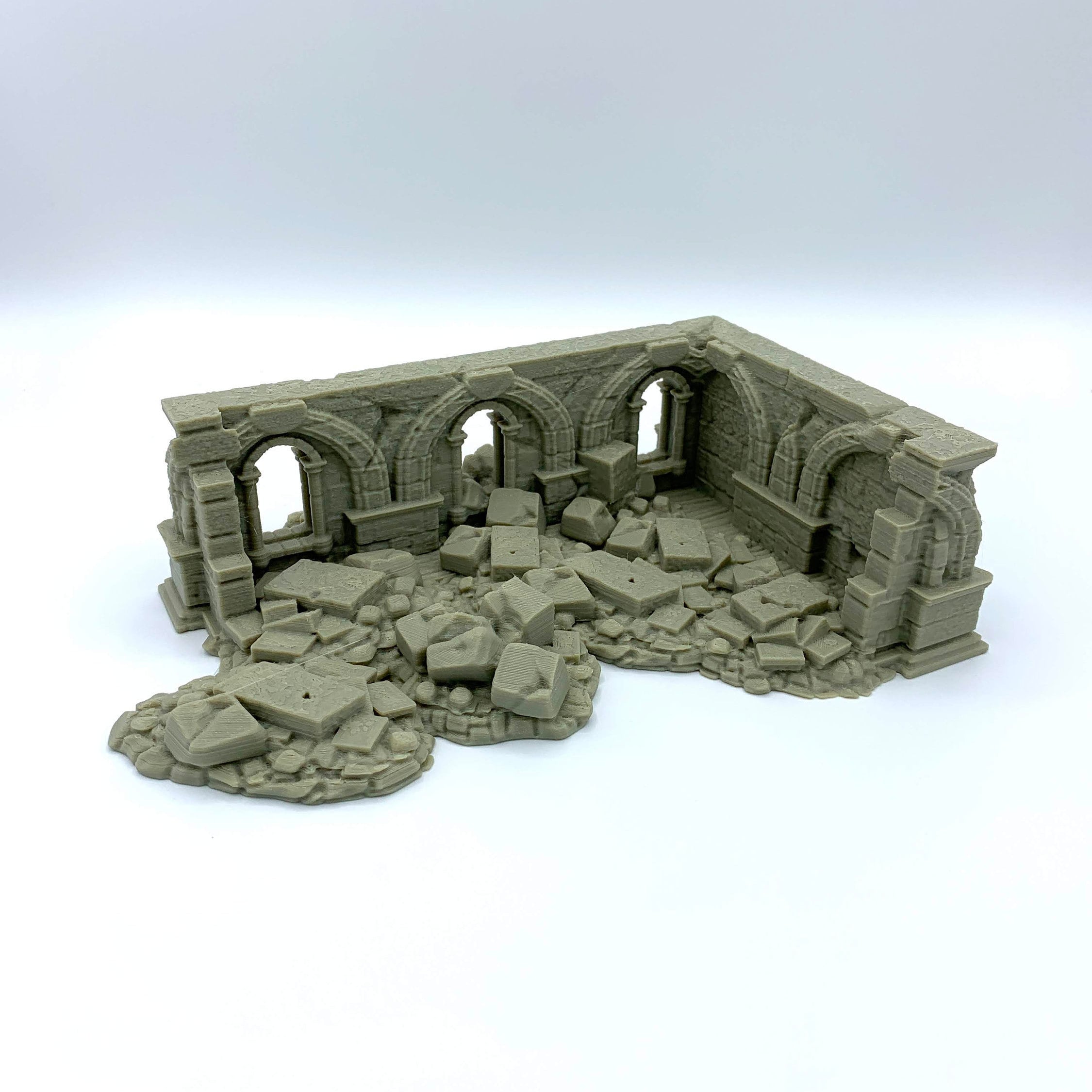 Stormguard - Ruined House 3 / 28mm Wargame / RPG 3d Printed Tabletop Wargaming Terrain