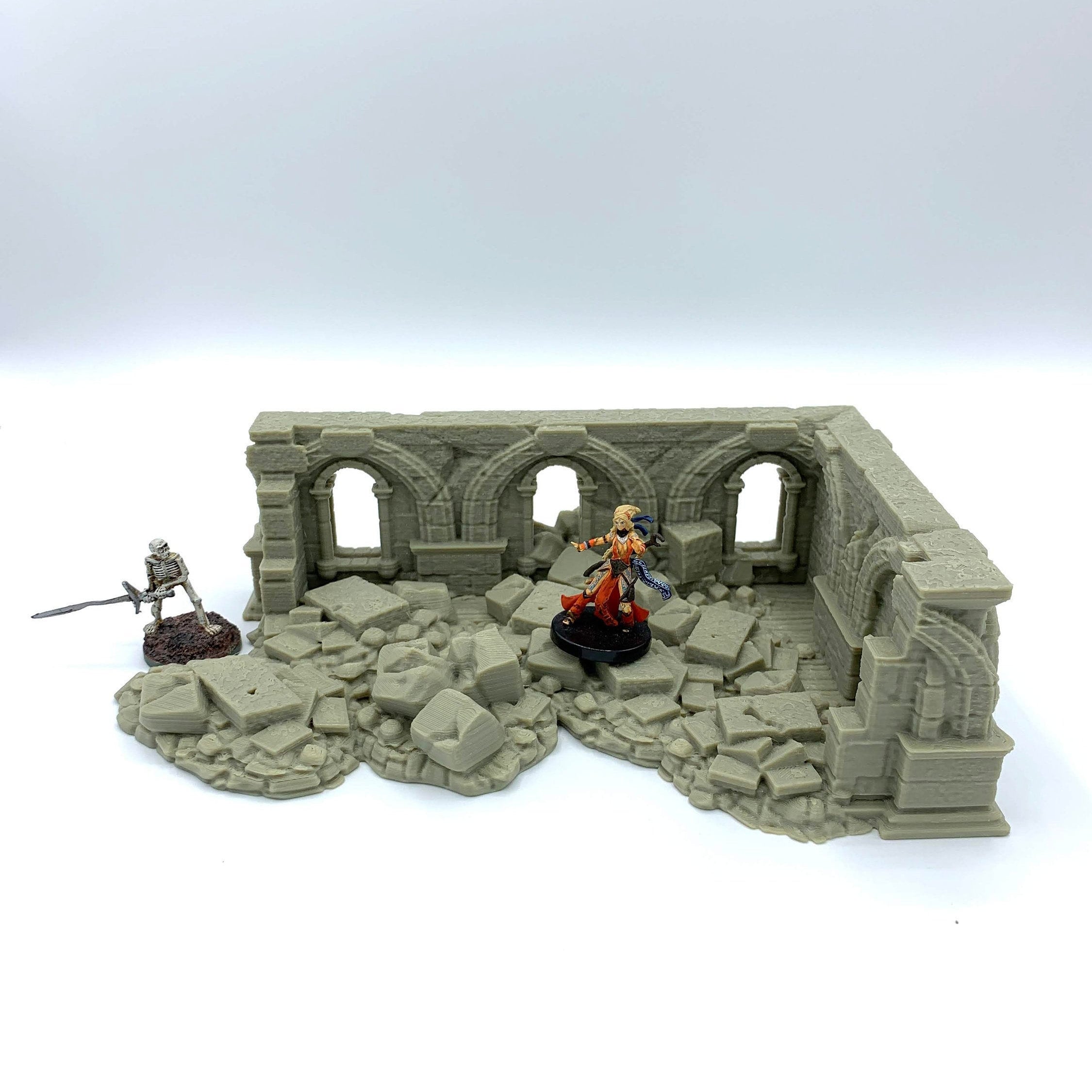 Stormguard - Ruined House 3 / 28mm Wargame / RPG 3d Printed Tabletop Wargaming Terrain