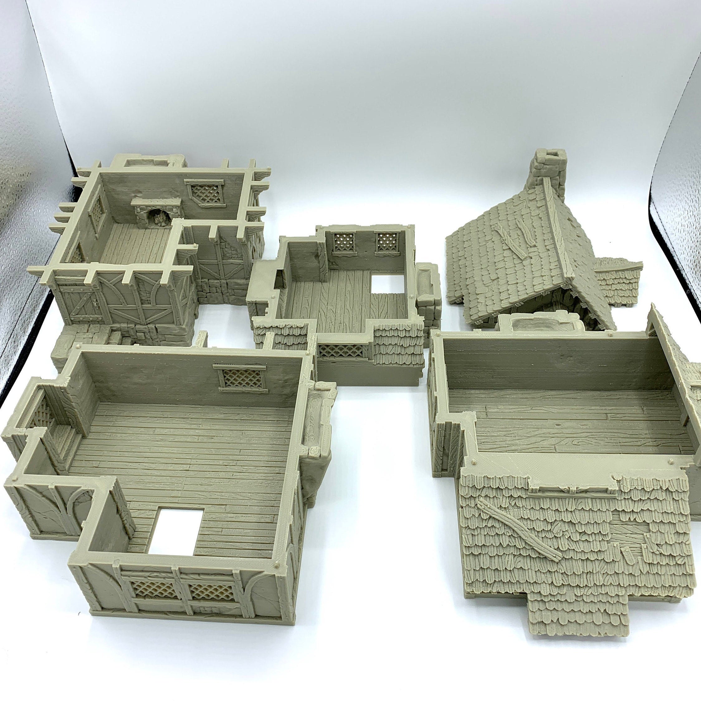 City Of Tarok - Large House 1 / 28mm Wargame / RPG 3d Printed Tabletop Terrain