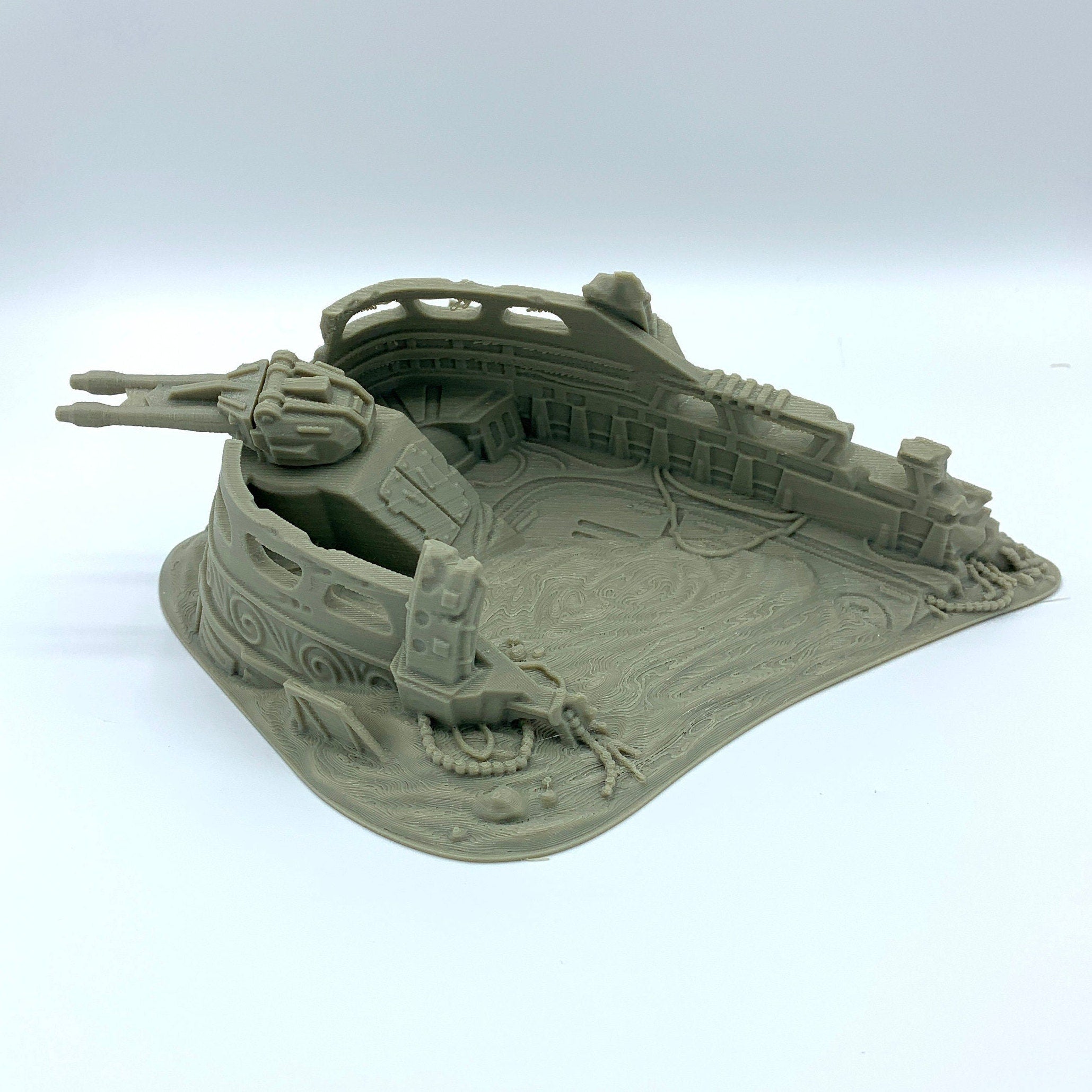 Sci_Fi Downed Skiff by Jesús Labiano / Licensed On-Line Printer / Print to Order