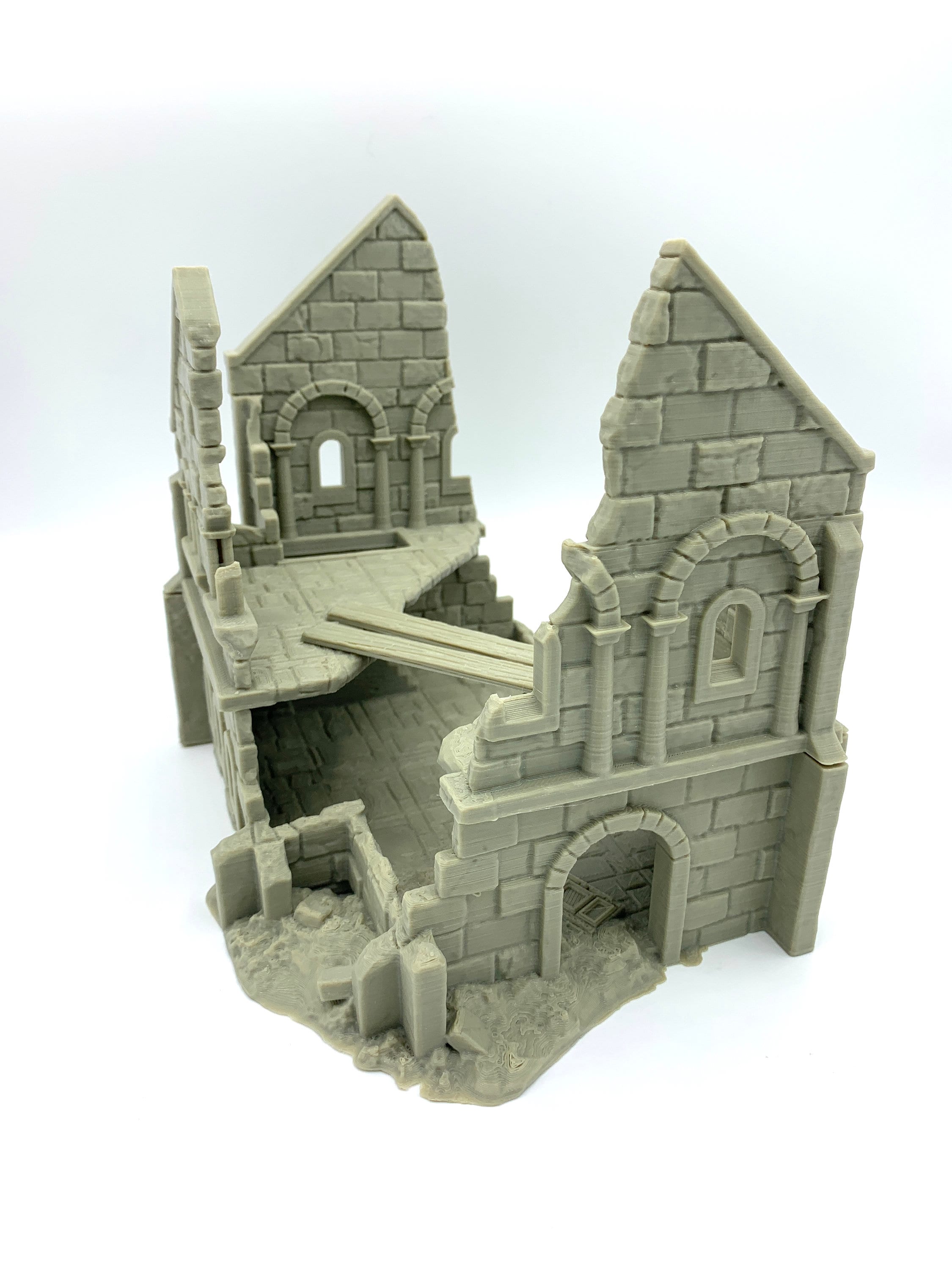 Arkenfel Ruined House 4 / Dark Realms Terrain / RPG and Wargame 3d Printed Tabletop Terrain / Licensed Printer