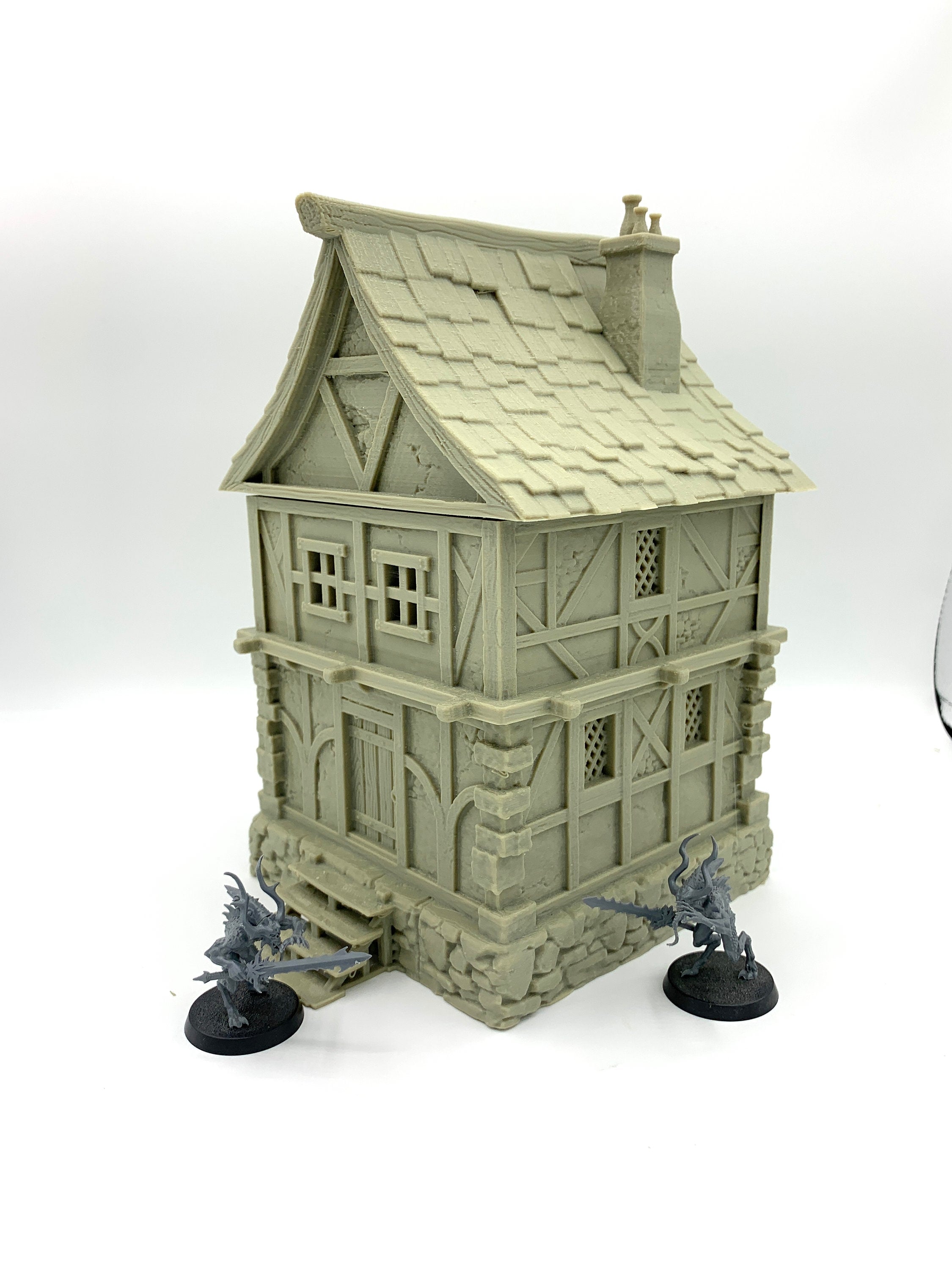 Tiradom House 2 / Kingdom of Tiradom Terrain / RPG and Wargame 3d Printed Tabletop Terrain / Licensed Printer