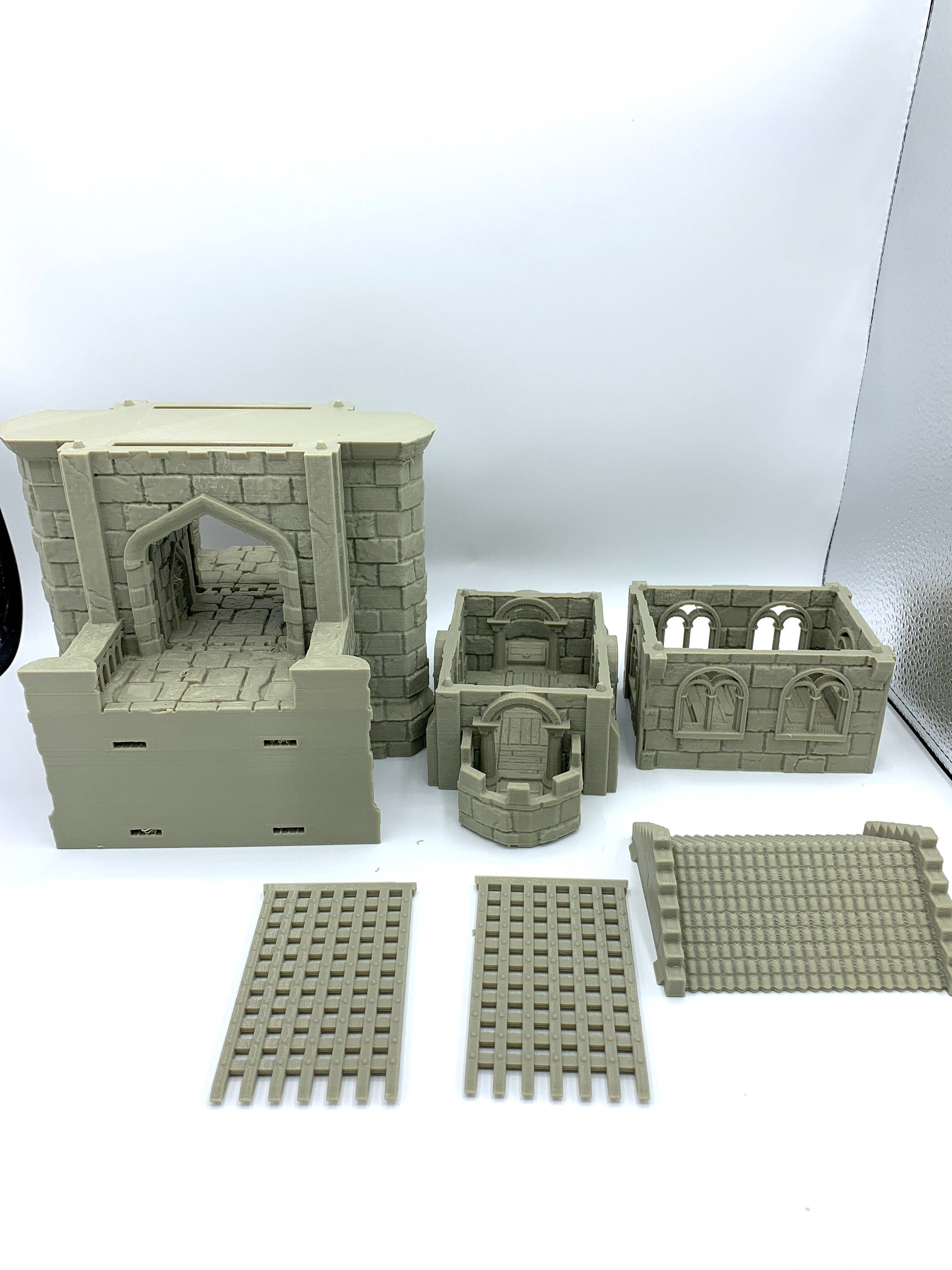 Arkenfel Modular Bridge GateHouse / Dark Realms Terrain / RPG and Wargame 3d Printed Tabletop Terrain / Licensed Printer
