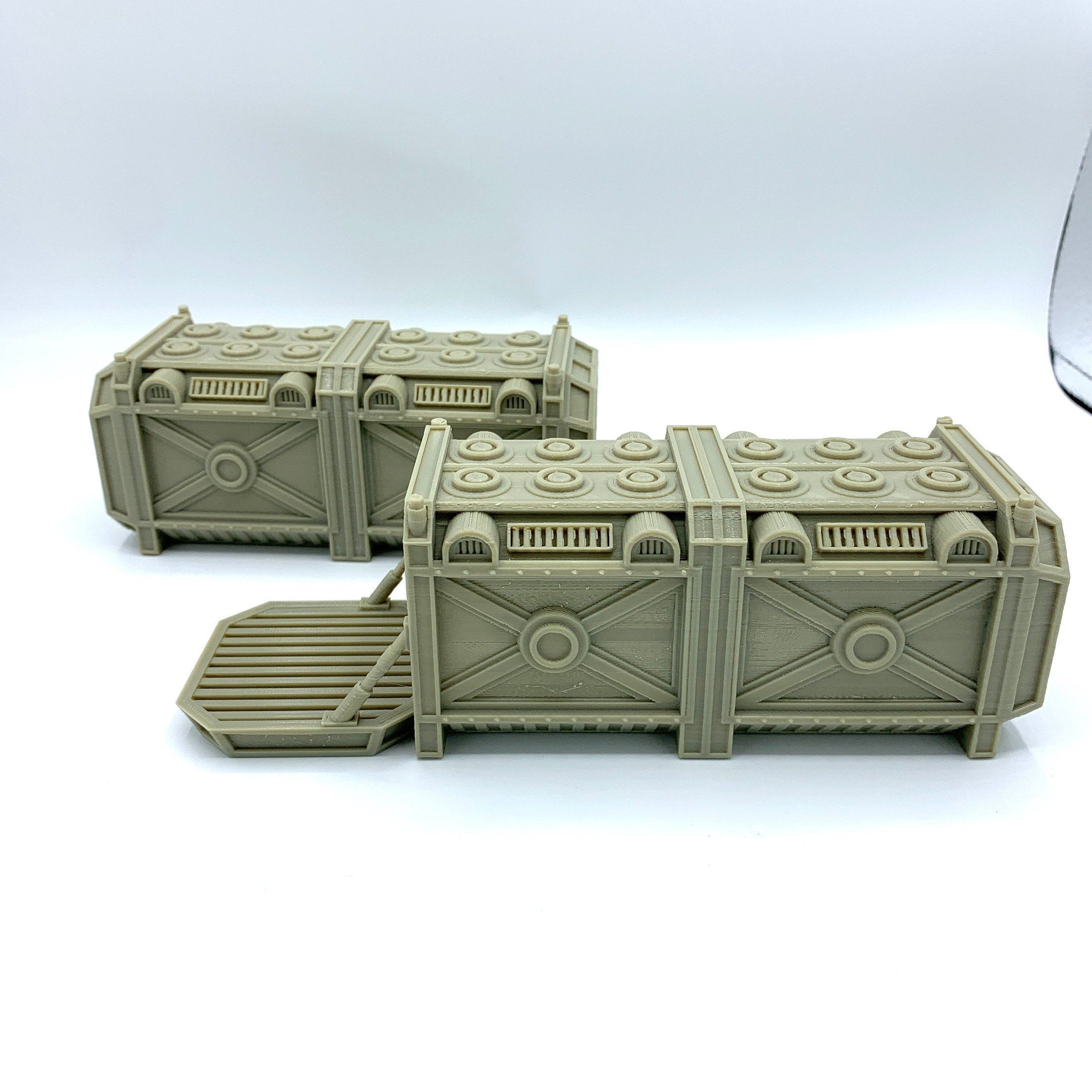 3d Printed / Sci-fi Shipping Containers /Star Wars Legion Compatible Pack/ Corvus Games Terrain Licensed Printer / Print to Order