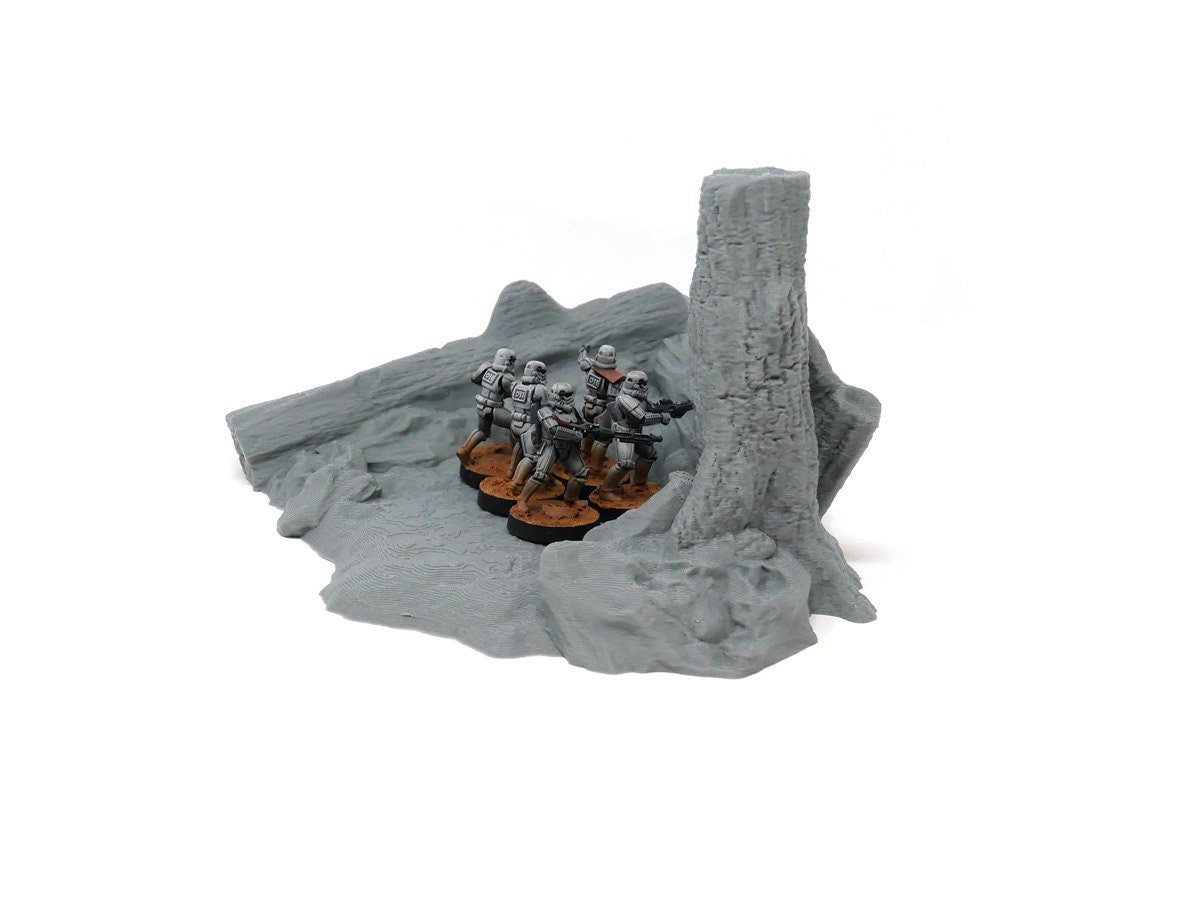 Fallen Tree Base / Imperial Terrain Licensed On-Line Printer / Print to Order