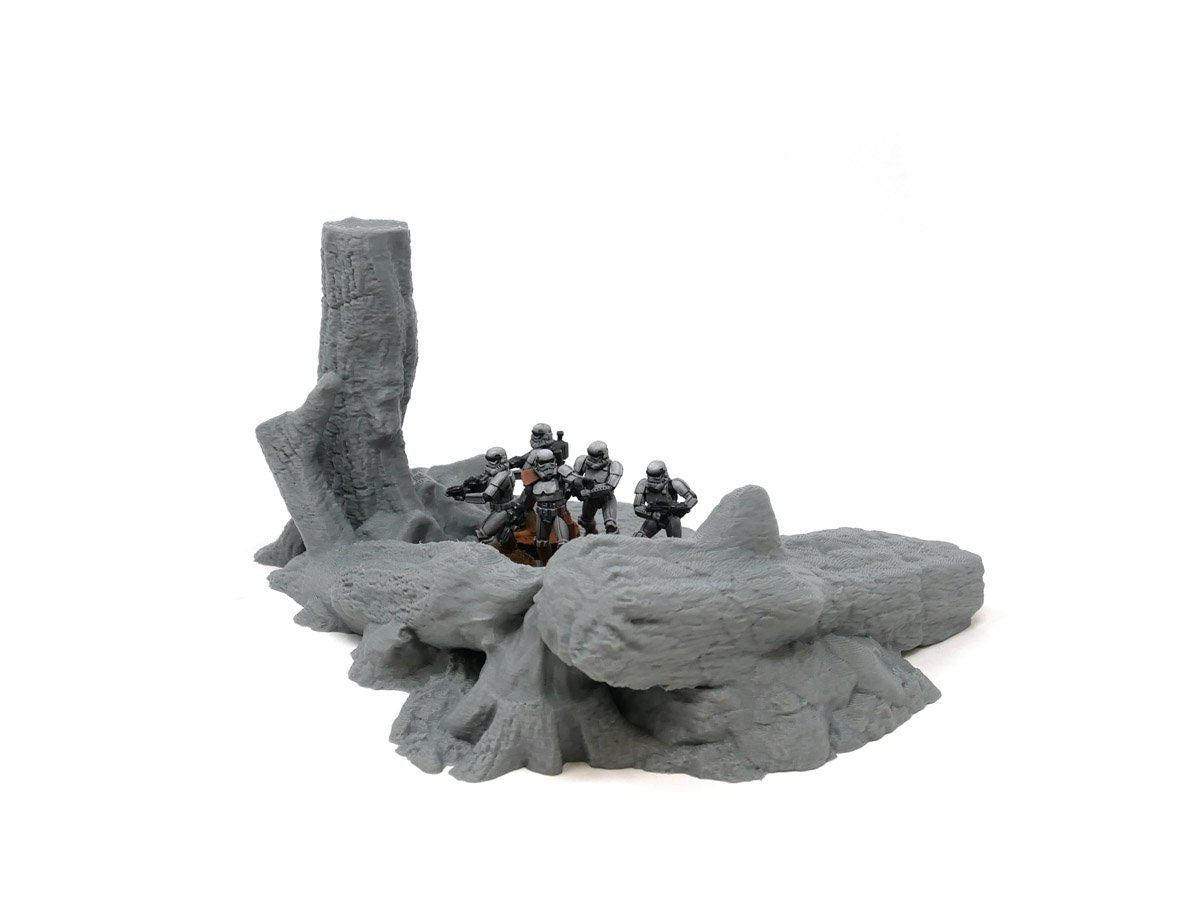 Fallen Tree Base / Imperial Terrain Licensed On-Line Printer / Print to Order