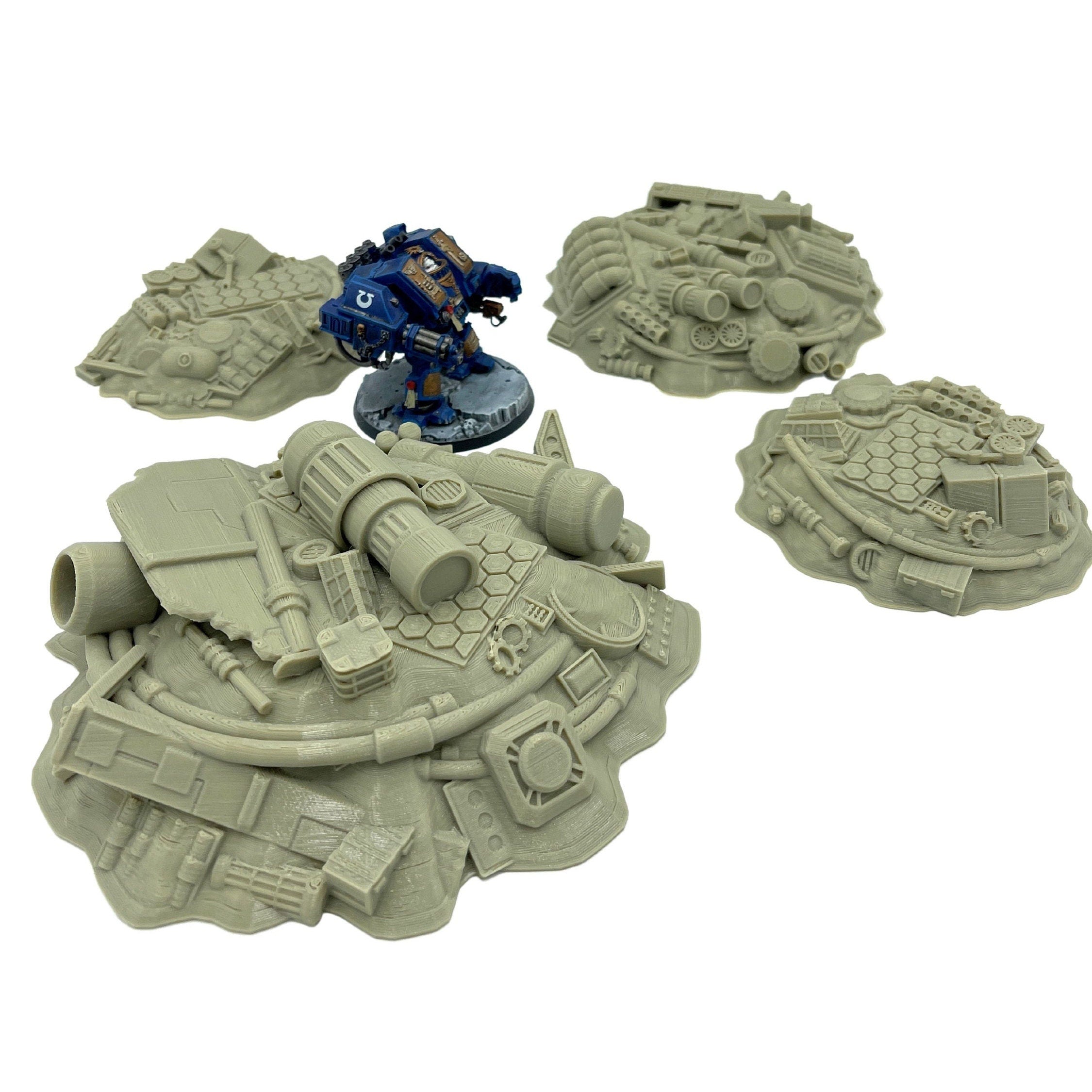 3d Printed / Sci-fi Junk Piles /Star Wars Legion Compatible Pack/ Corvus Games Terrain Licensed Printer / Print to Order