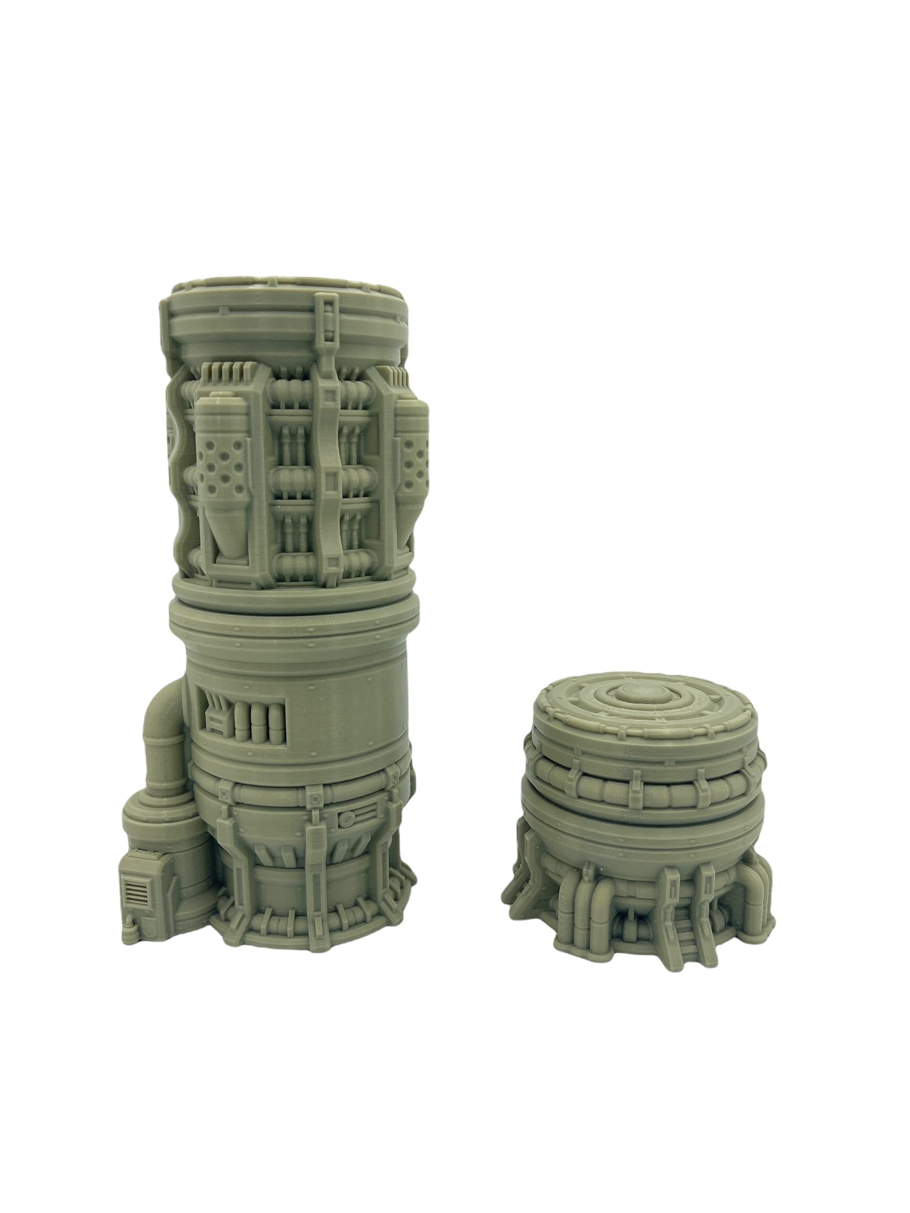 Outpost 21 - Gas Silos Scatter Pack / Forbidden Prints / RPG and Wargame 3d Printed Tabletop Terrain / Licensed Printer