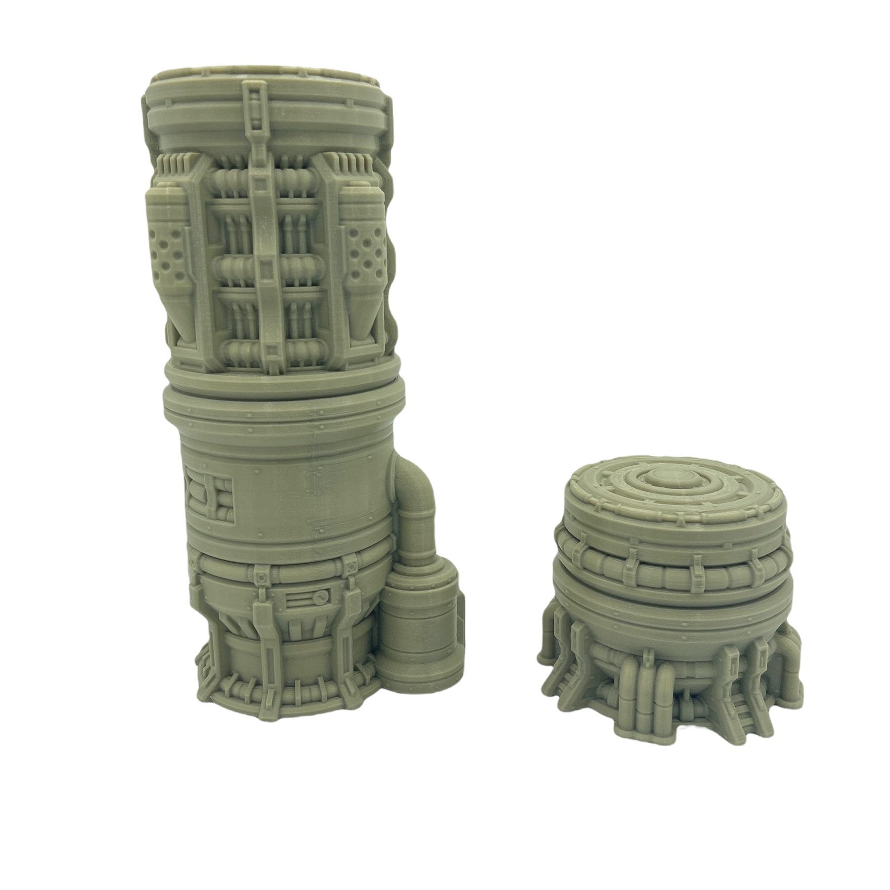 Outpost 21 - Gas Silos Scatter Pack / Forbidden Prints / RPG and Wargame 3d Printed Tabletop Terrain / Licensed Printer
