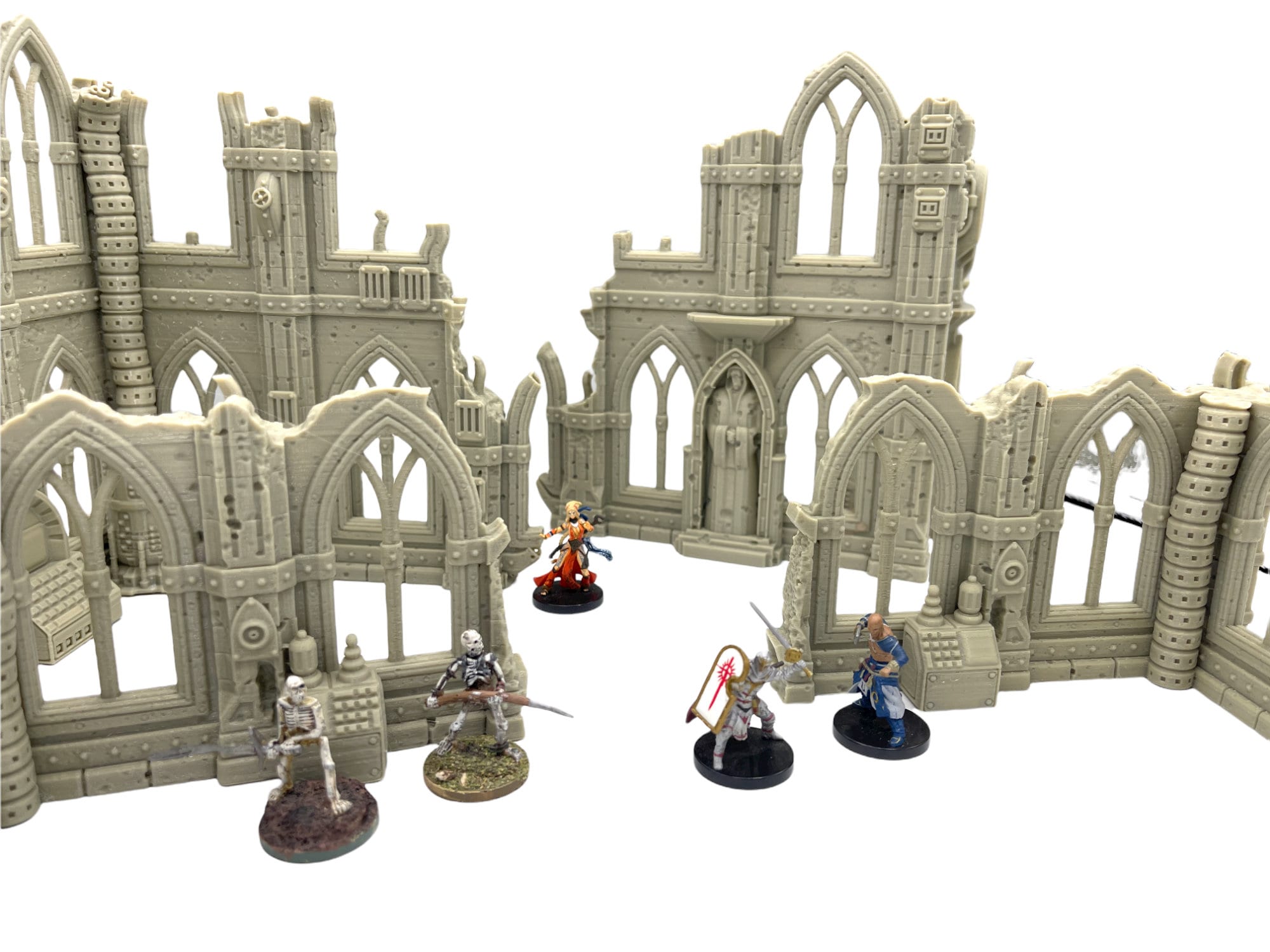 Grim Dark Ruins Set 2 / Terrain 4 Print / RPG and Wargame 3d Printed Tabletop Terrain / Licensed Printer