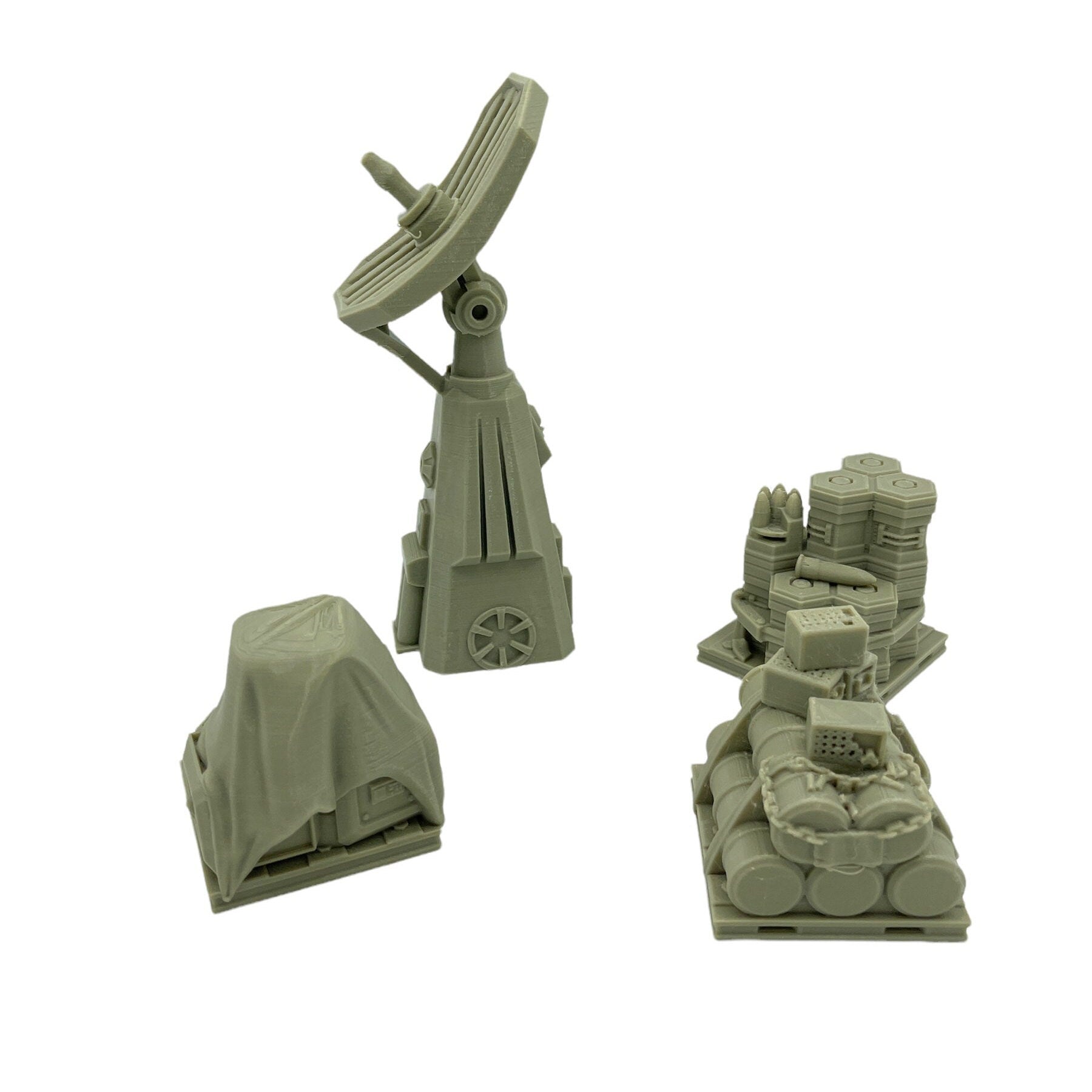 Outpost Scatter Pack / Txarli Factory / Legion and Wargame 3d Printed Tabletop Terrain / Licensed Printer