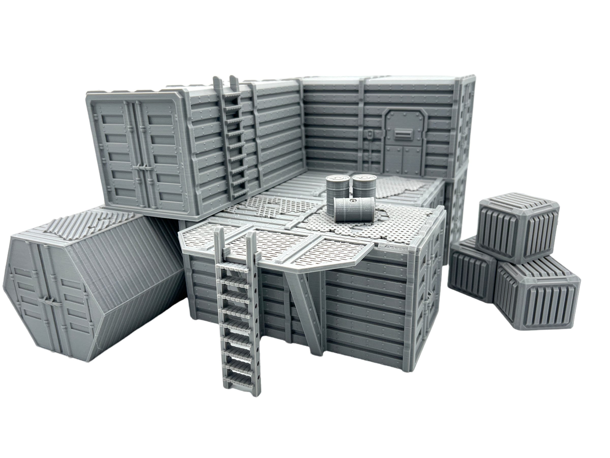 City Docks Container Stack 4 / Sacrusmundus / 40k / Legion / Shatterpoint / 3d Printed Tabletop Terrain / Licensed Printer