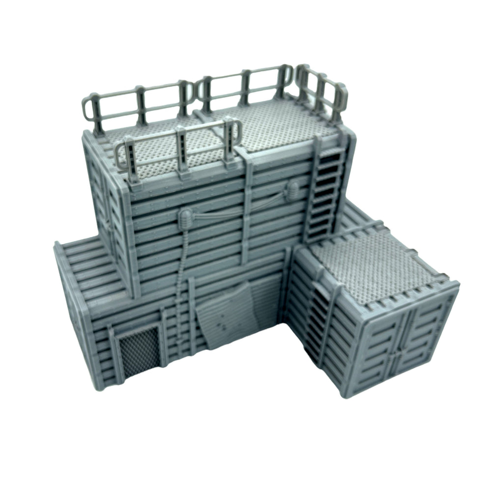 Rpg Container City Docks Container Stack 1 Terrain – Sci-Fi Tabletop Terrain ...