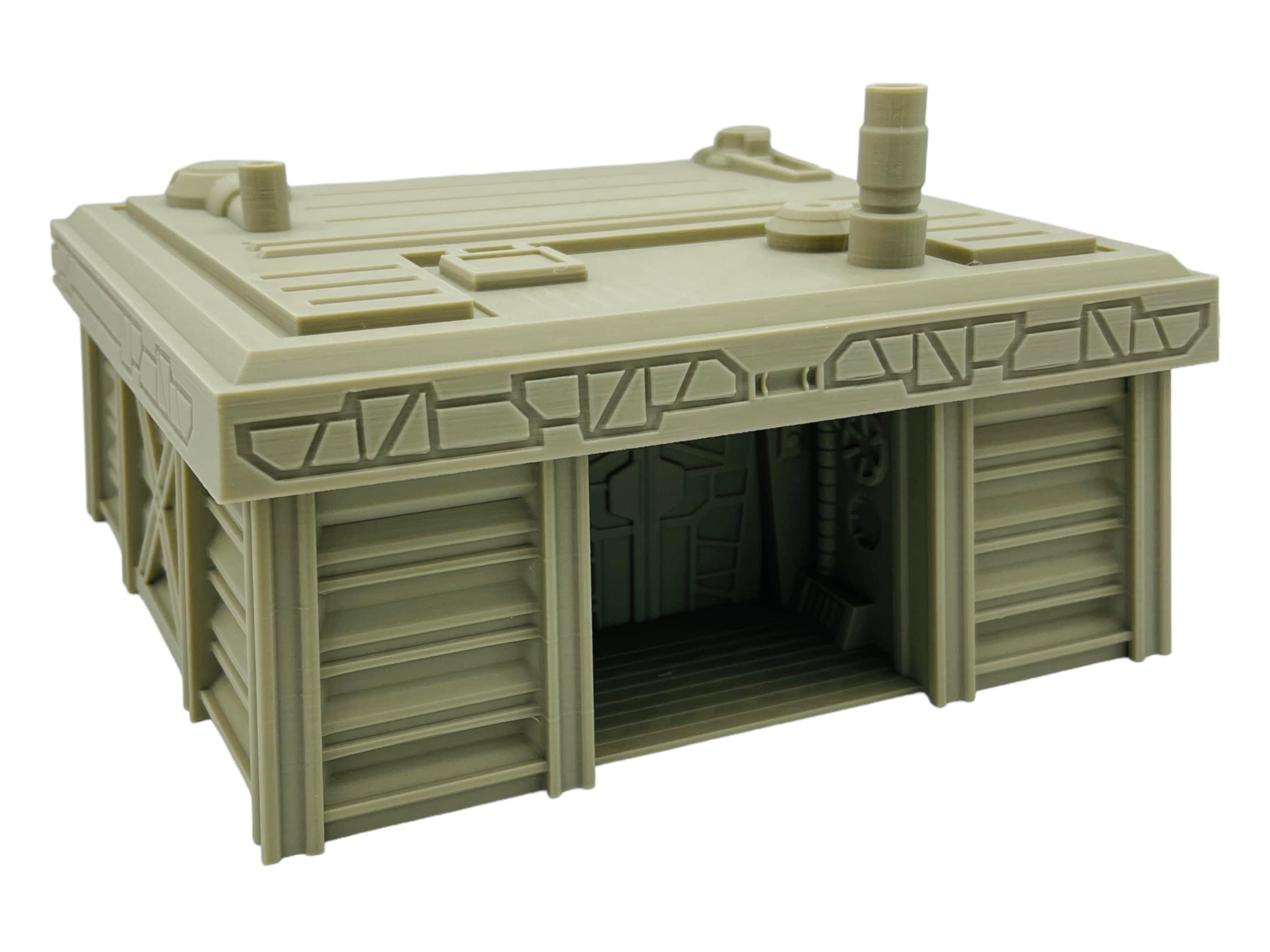 Imperial Bunker w/ Barricades / Txarli Factory / Legion and Wargame 3d Printed Tabletop Terrain / Licensed Printer