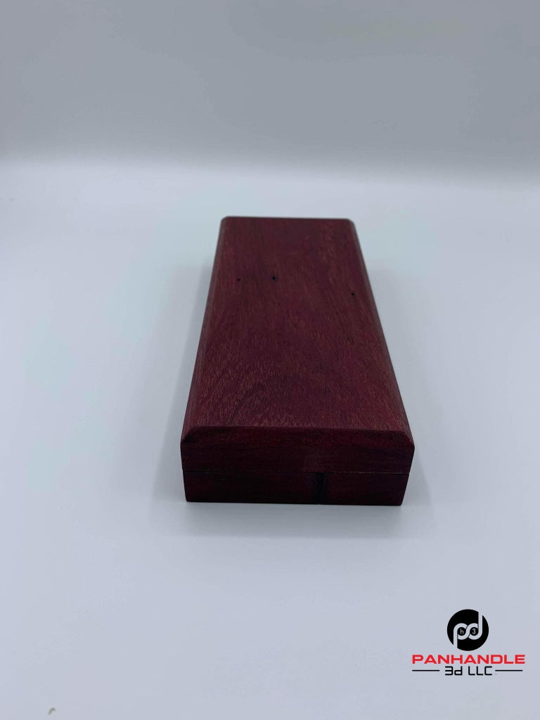 Purple Heart Hardwood Dice Box - Uncommon Wood Class - EDC -
